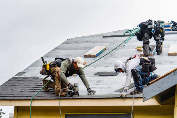 Professional Emergency Roof Repair technician working in Dell Rapids, SD